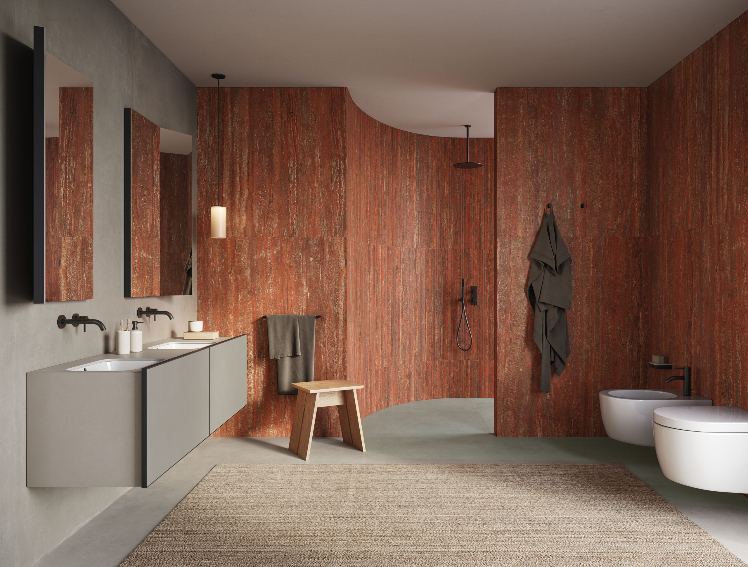 Rosso Travertine Draemar